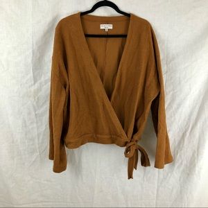 Brown Madewell Wrap Top Sz XXL